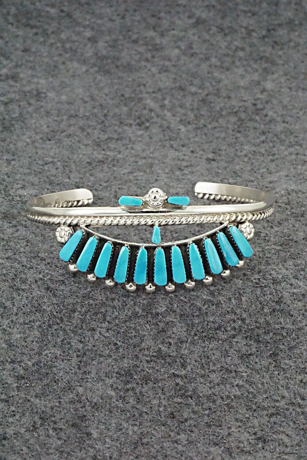 Turquoise & Sterling Silver Bracelet - Carlene Hattie