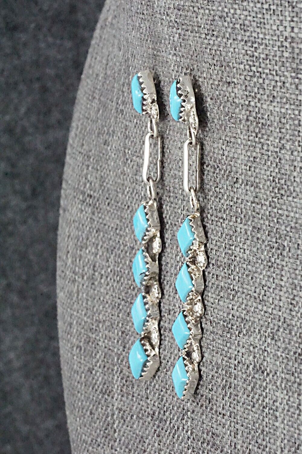 Turquoise & Sterling Silver Earrings - Olivia Qualo