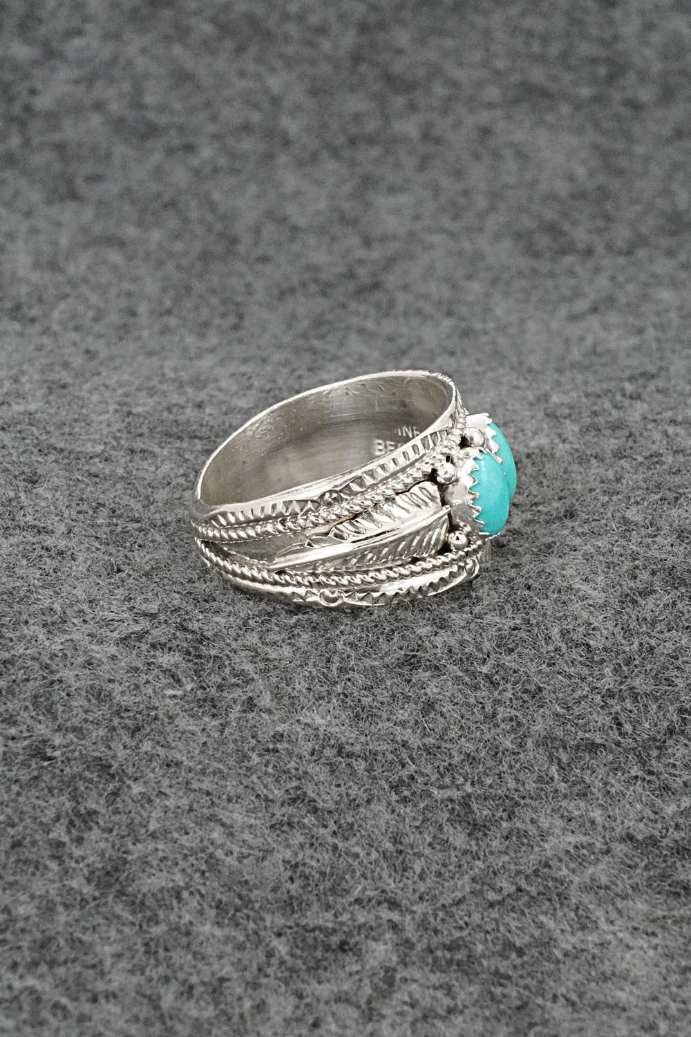 Turquoise & Sterling Silver Ring - Betty Begaye - Size 11