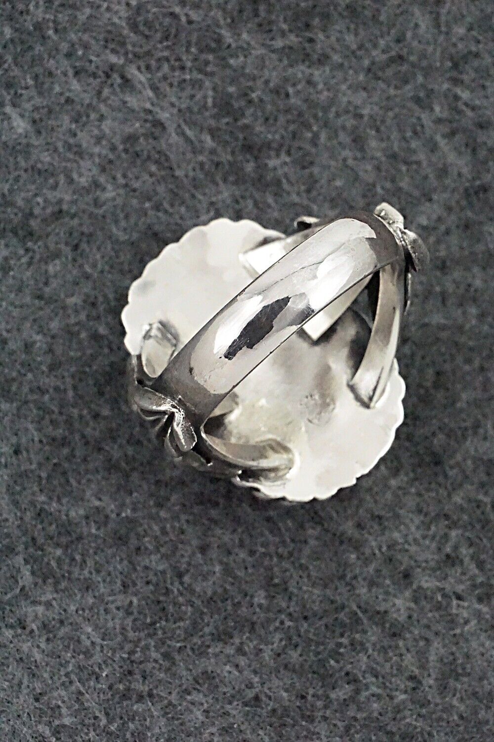 White Buffalo & Sterling Silver Ring - Andrew Vandever - Size 13.75