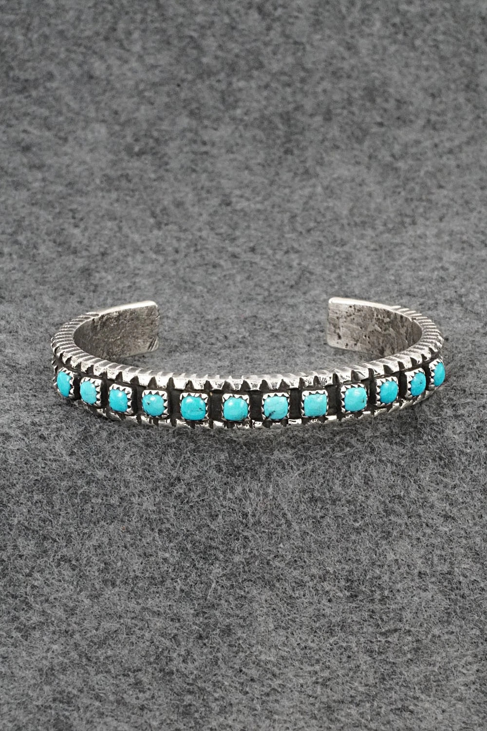 Turquoise & Sterling Silver Bracelet - Ernest Rangel