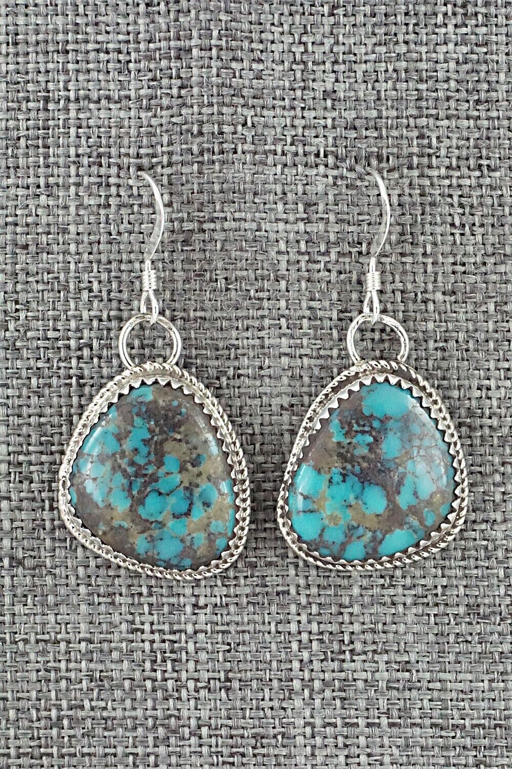 Turquoise & Sterling Silver Earrings - Ernest Hawthorne