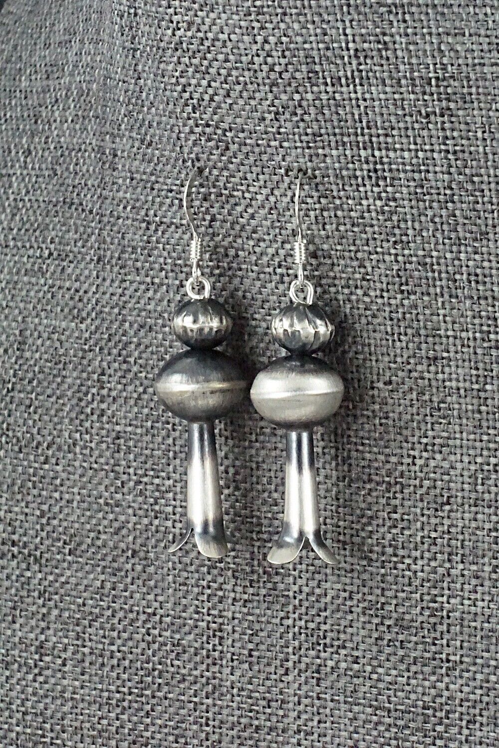 Sterling Silver Navajo Pearl Earrings - Tonisha Haley
