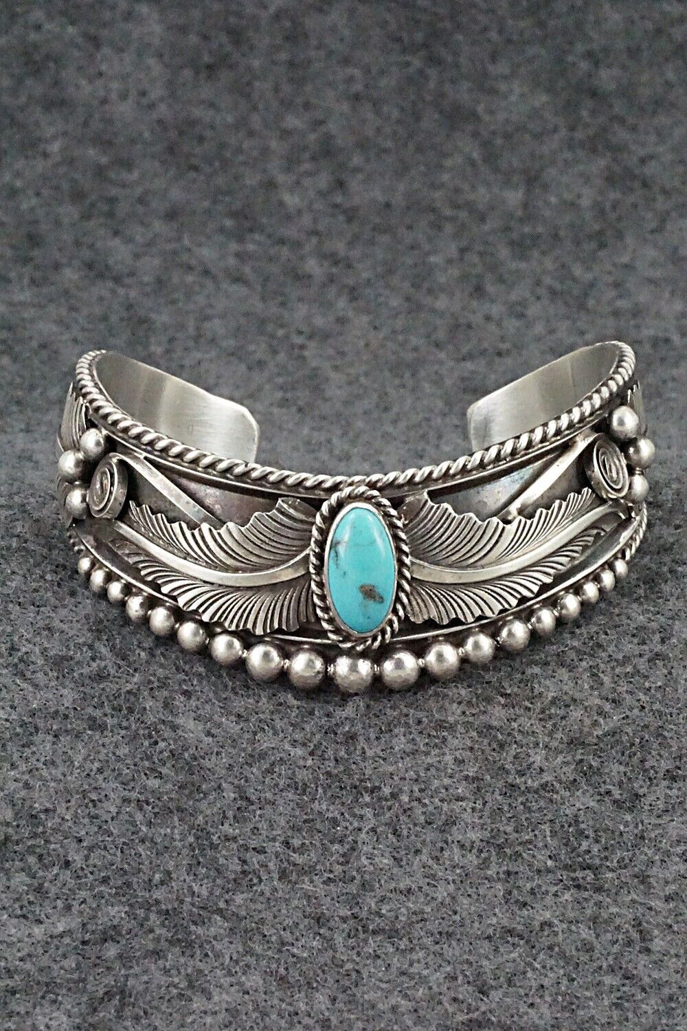 Turquoise & Sterling Silver Bracelet - Tom Lewis