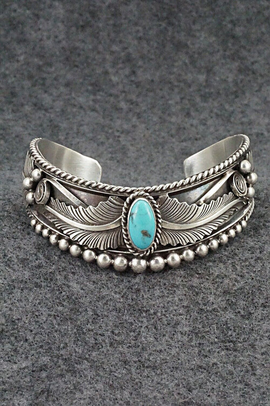 Turquoise & Sterling Silver Bracelet - Tom Lewis
