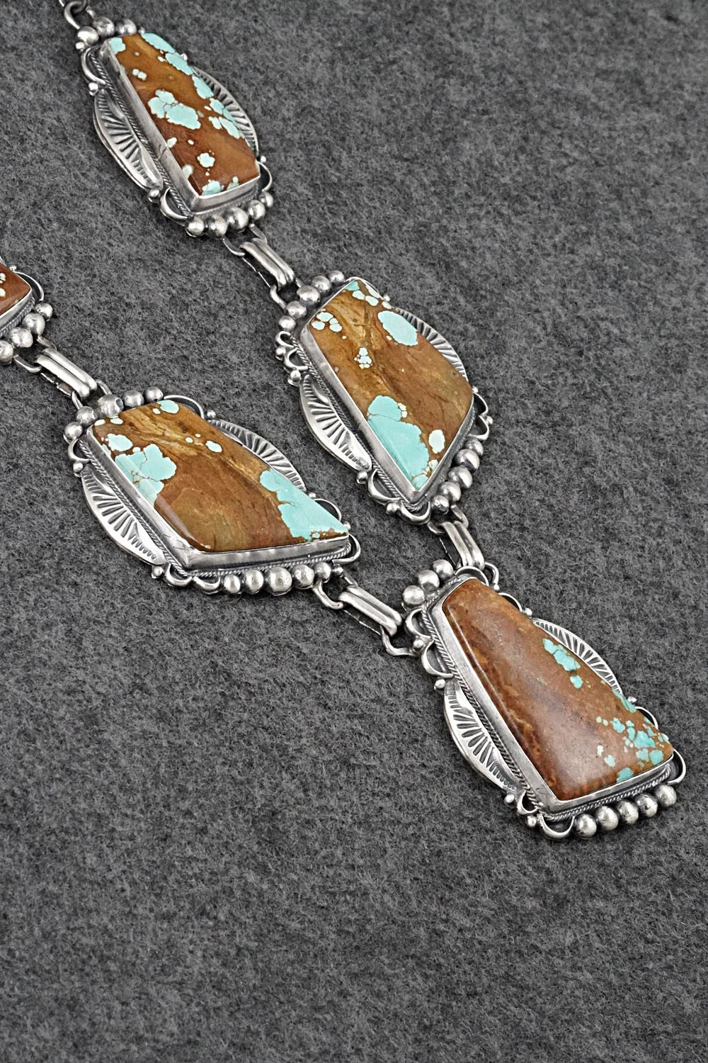 Turquoise & Sterling Silver Necklace and Earrings Set - Bob Becenti