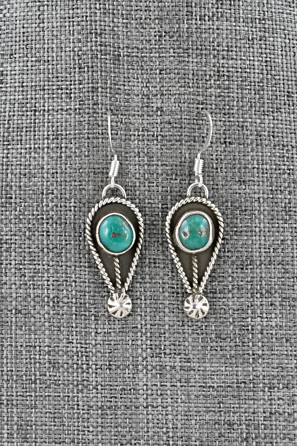 Turquoise & Sterling Silver Squash Blossom Set - Priscilla Reeder
