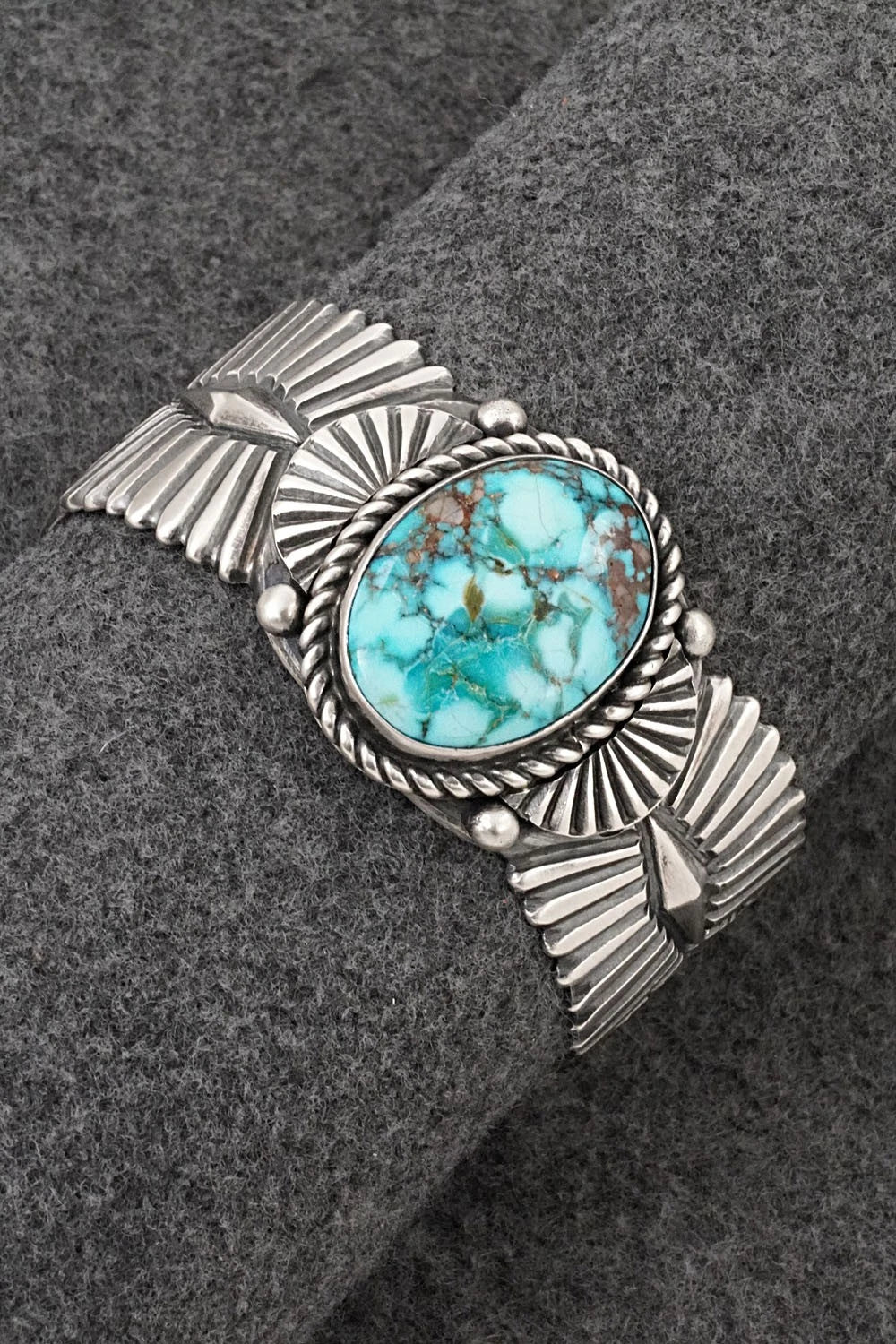 Turquoise & Sterling Silver Bracelet - Arnold Blackgoat
