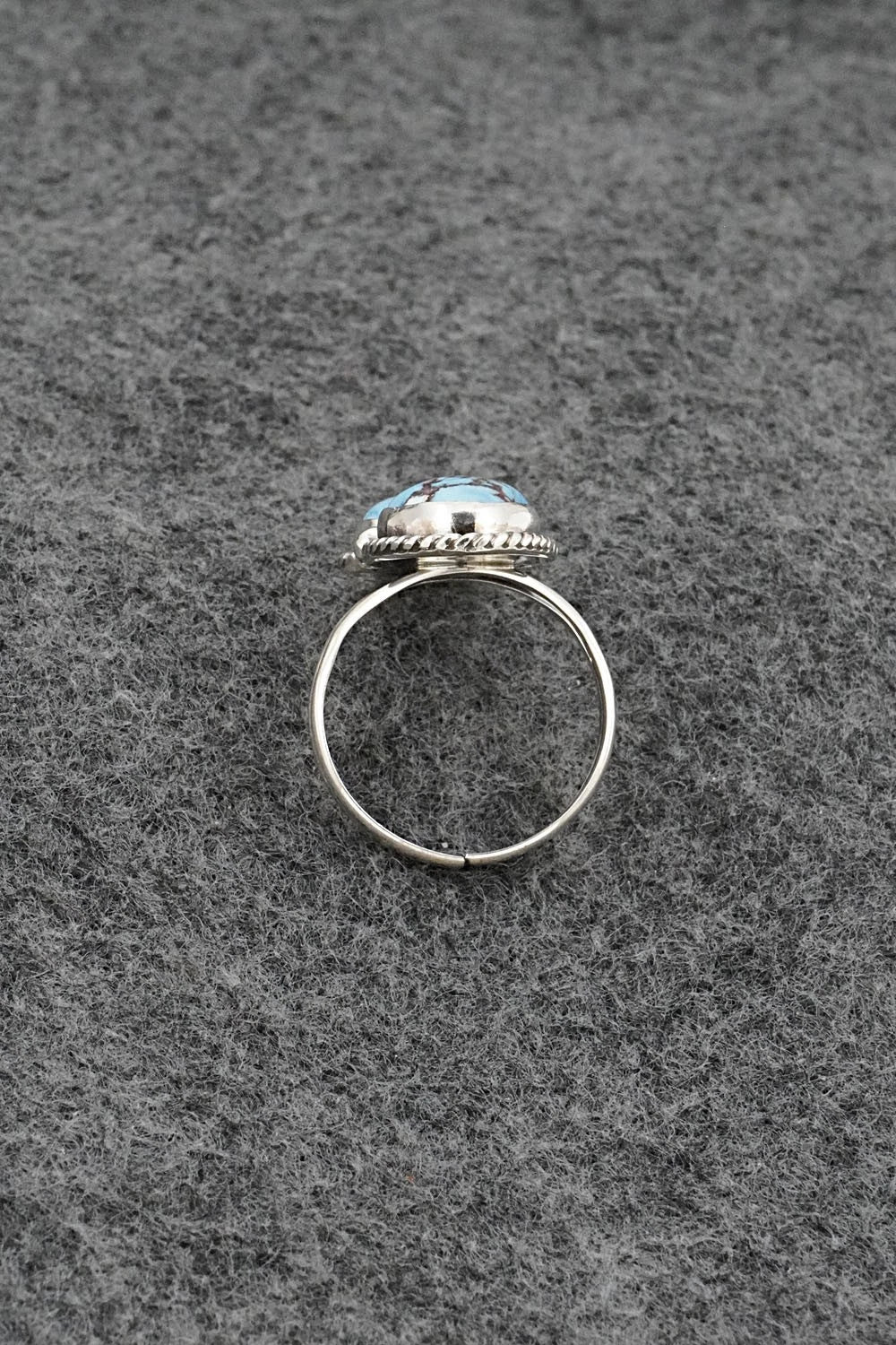 Turquoise & Sterling Silver Ring - Eugene Gruber - Size 7