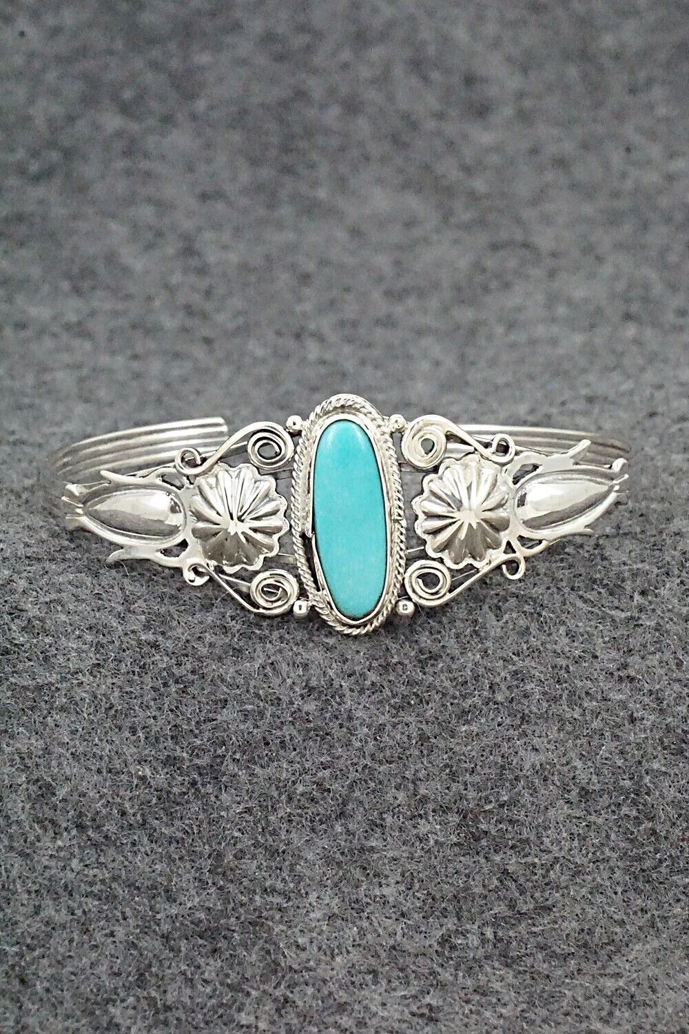 Turquoise and Sterling Silver Bracelet - Andrew Vandever