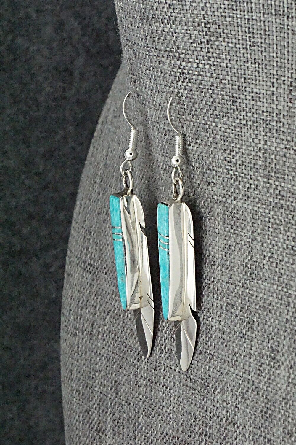 Turquoise & Sterling Silver Earrings - Marilyn Yazzie