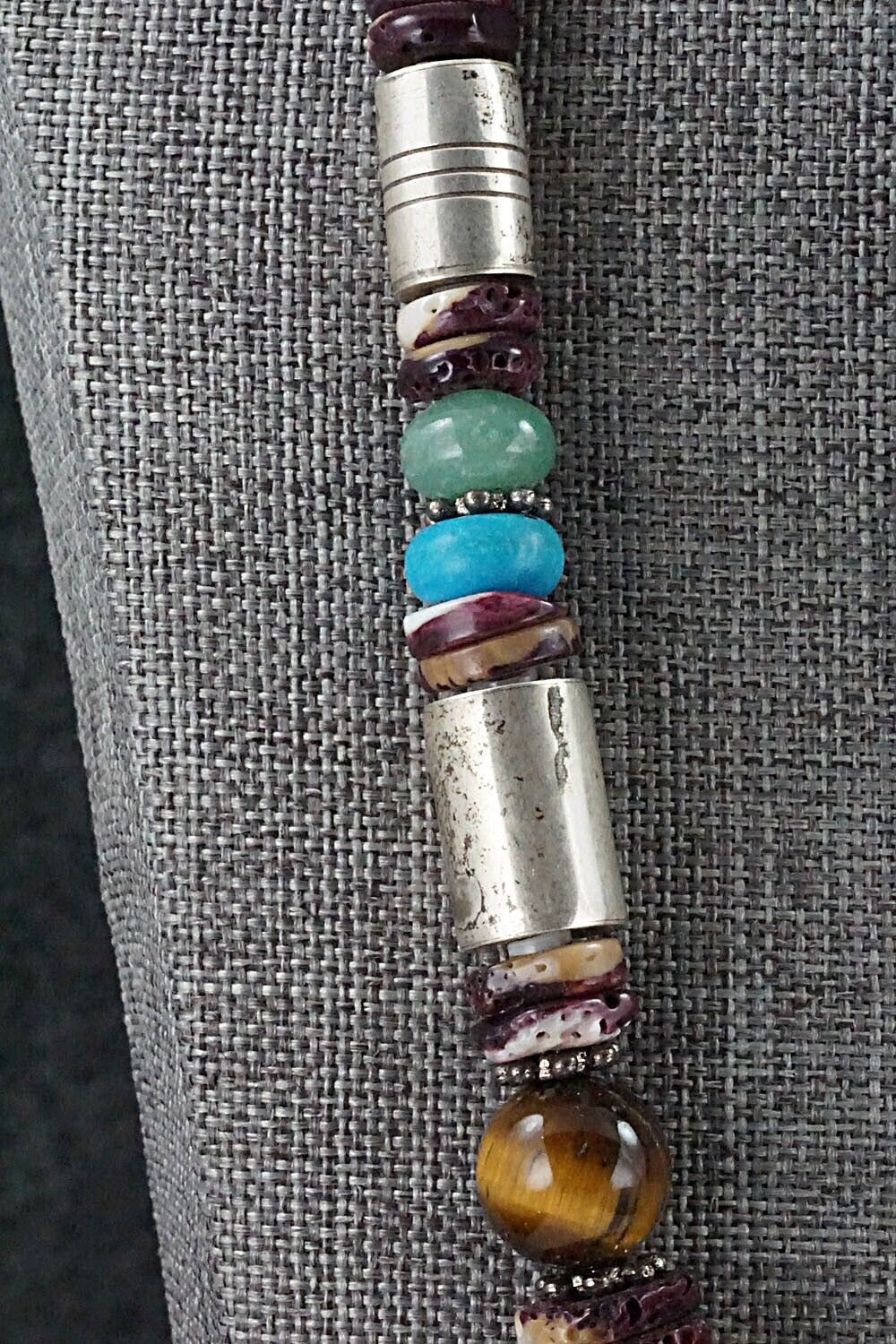 Multi-Stone and Sterling Silver Necklace Set - Tommy Singer