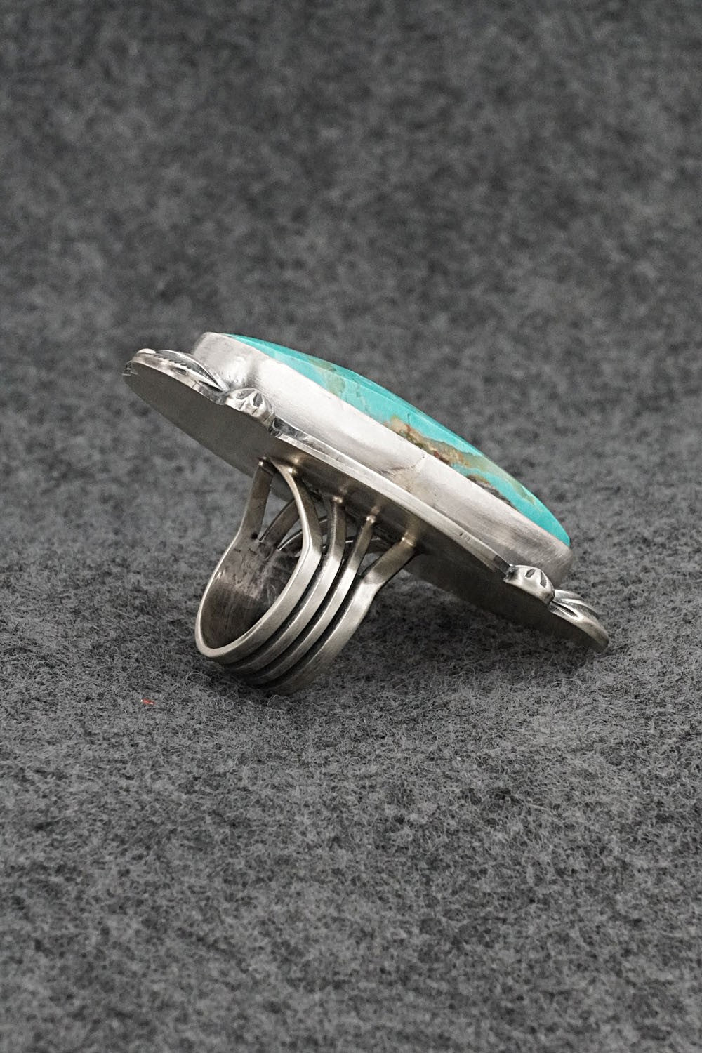 Turquoise & Sterling Silver Ring - Randy Boyd - Size 6.5