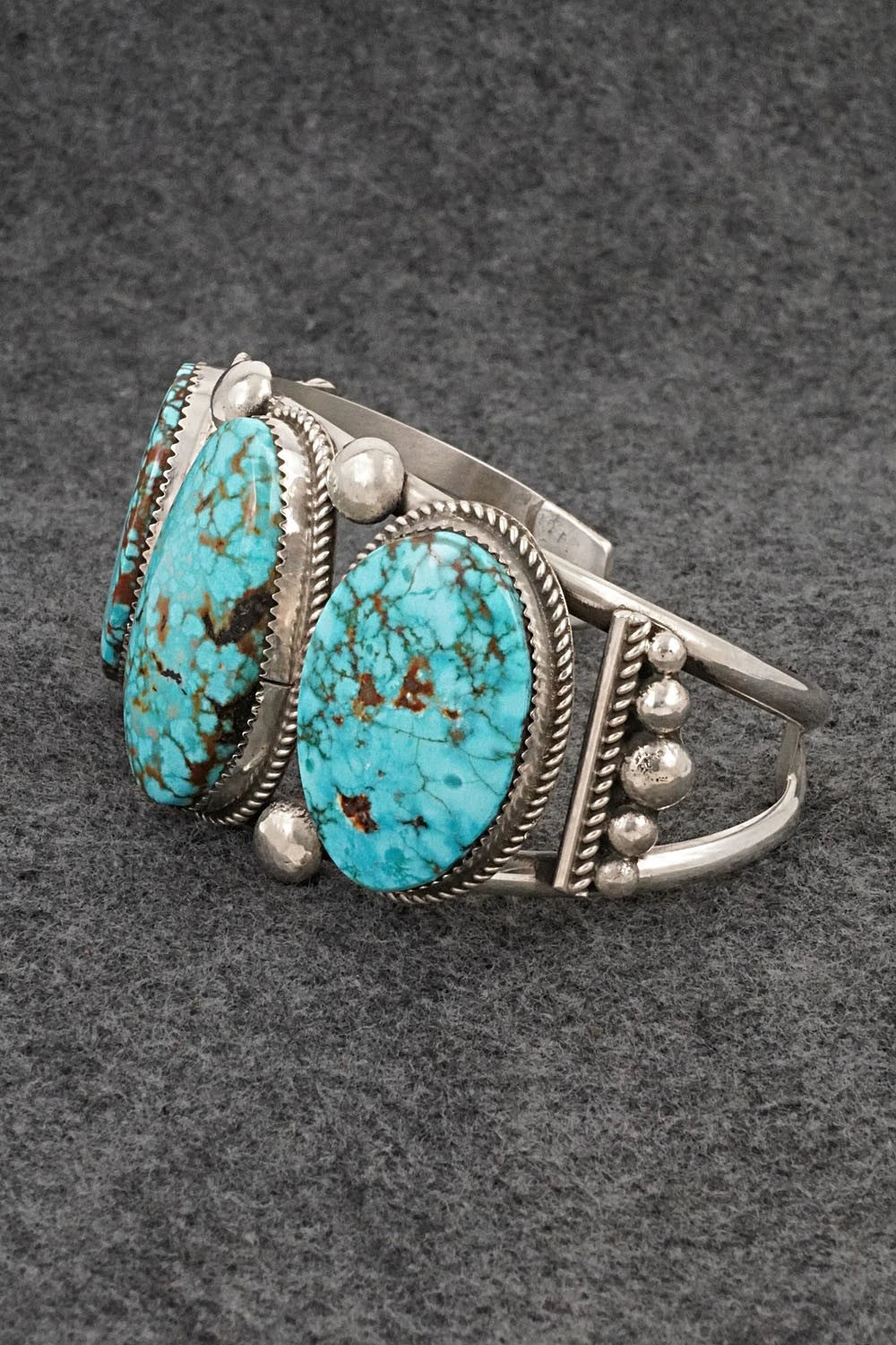 Turquoise & Sterling Silver Bracelet - Ray Nez