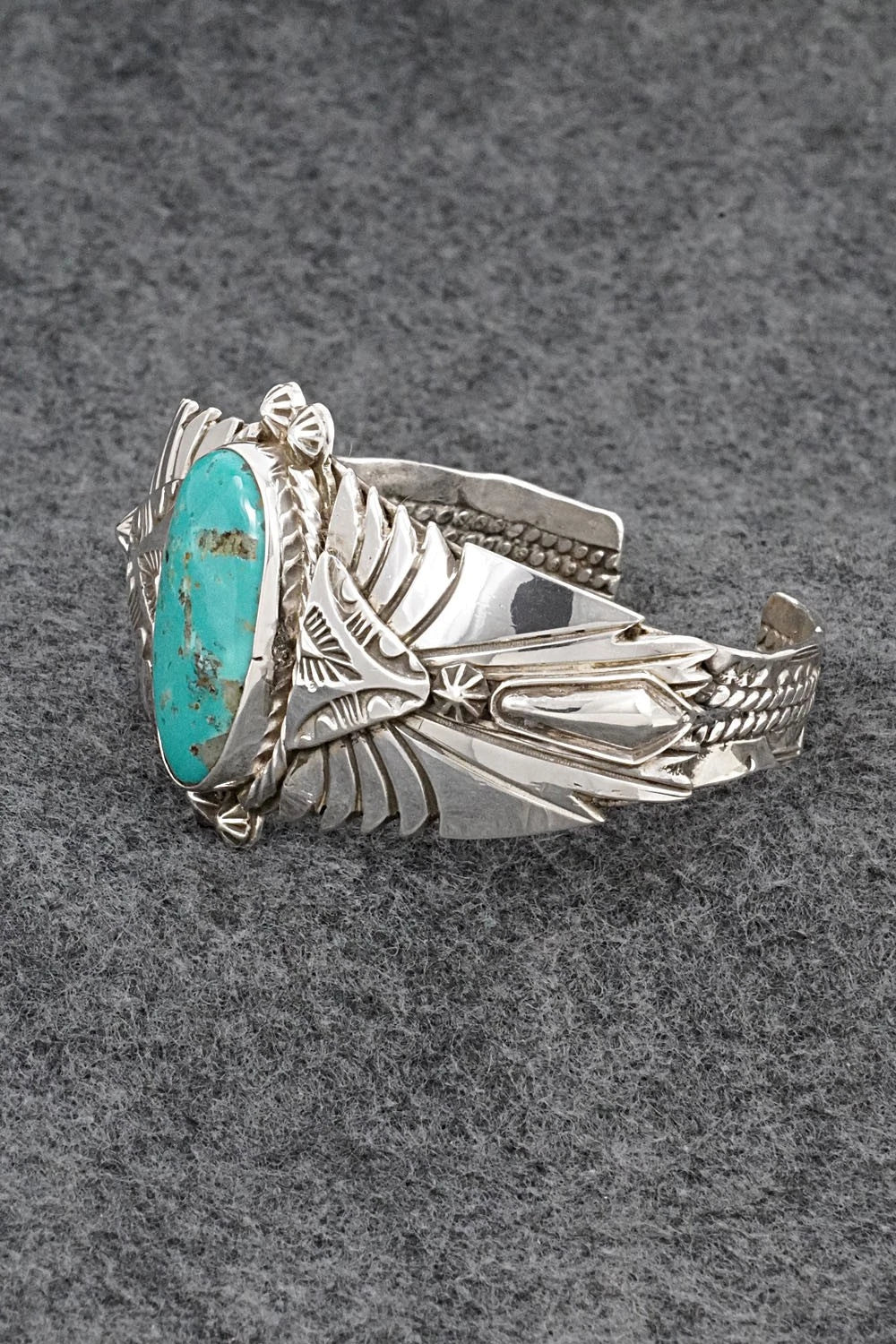Turquoise & Sterling Silver Bracelet - Emerson Delgarito