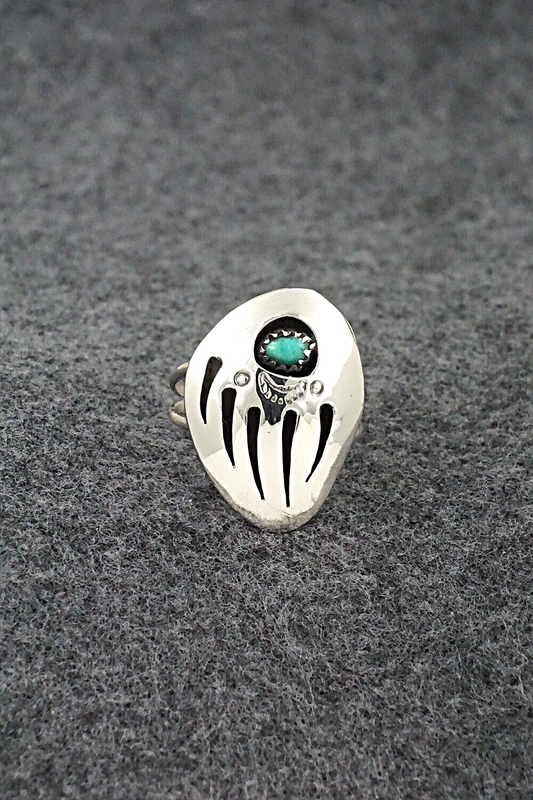 Turquoise & Sterling Silver Ring - Ervin Begay - Size 7.5