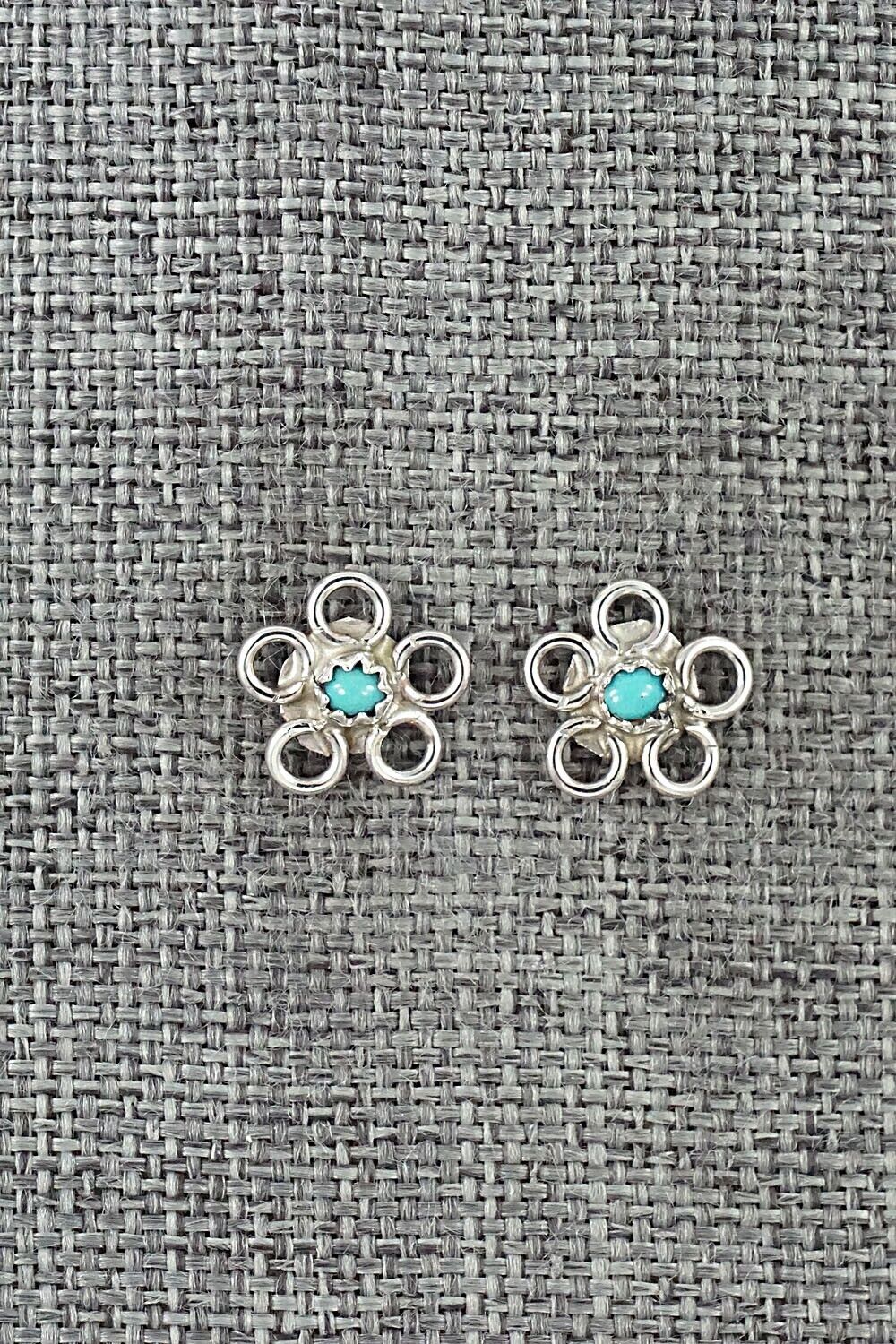 Turquoise & Sterling Silver Earrings - Sylvia Chee