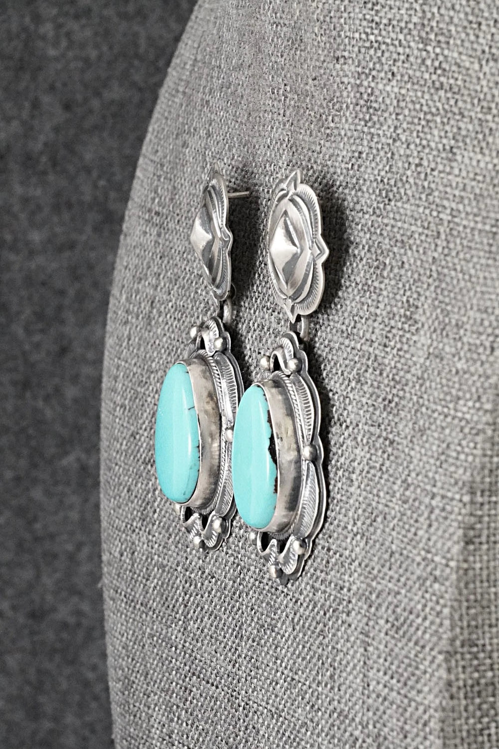 Turquoise & Sterling Silver Earrings - Randy Boyd