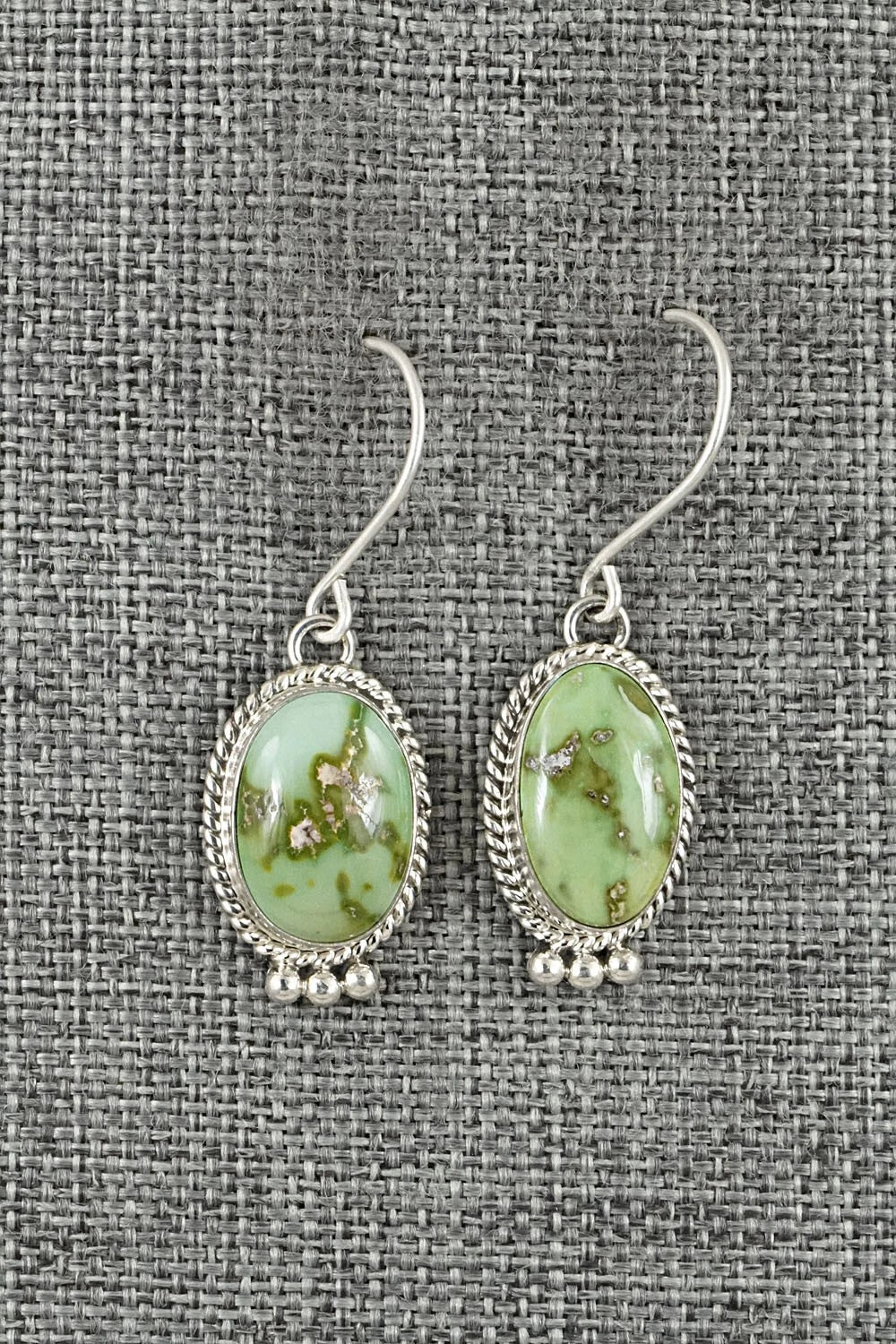 Turquoise & Sterling Silver Earrings - Eugene Gruber