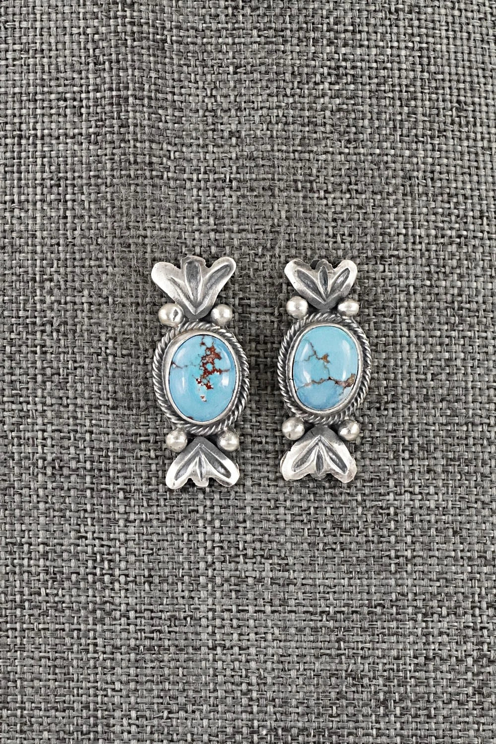 Turquoise & Sterling Silver Squash Blossom Set - Darrin Livingston