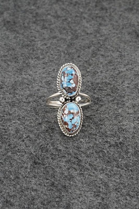 Turquoise & Sterling Silver Ring - Eugene Gruber - Size 9