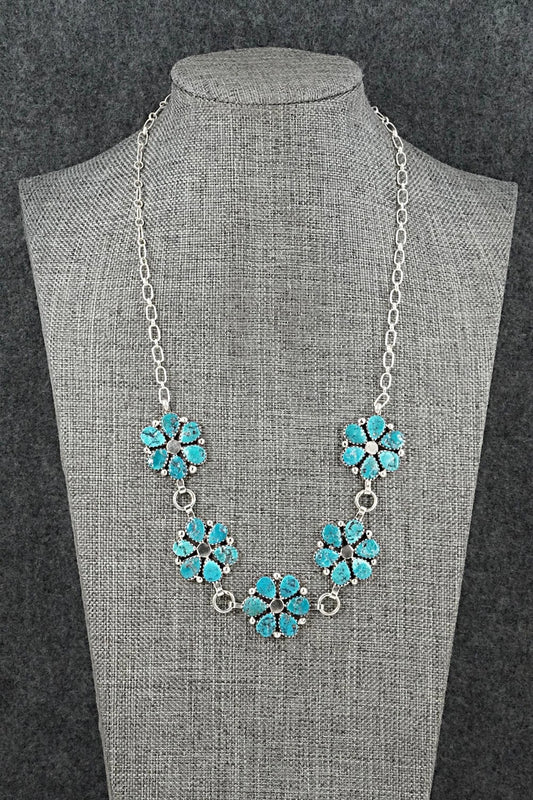 Turquoise & Sterling Silver Necklace - Anthony Brown
