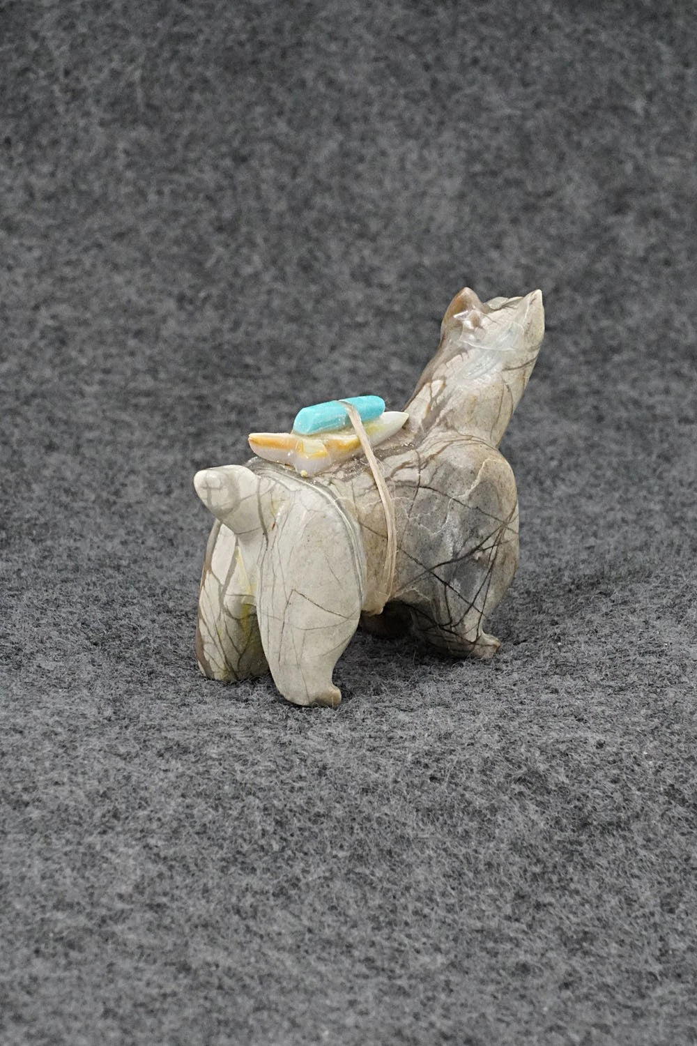 Dog Zuni Fetish Carving - Freddie Leekya
