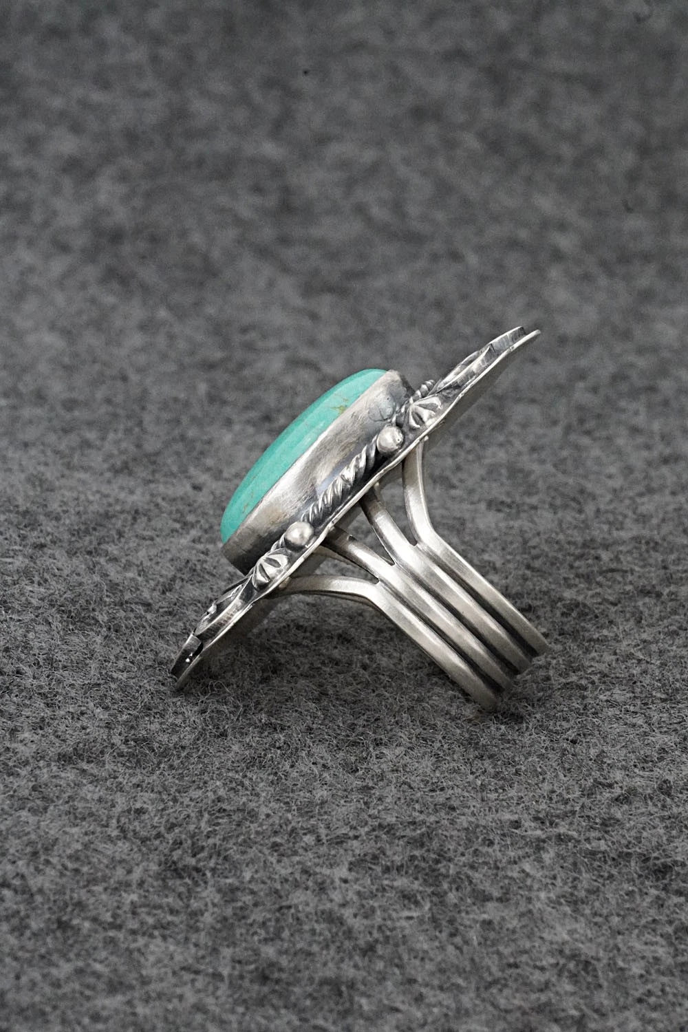 Turquoise & Sterling Silver Ring - Randy Boyd - Size 6.5