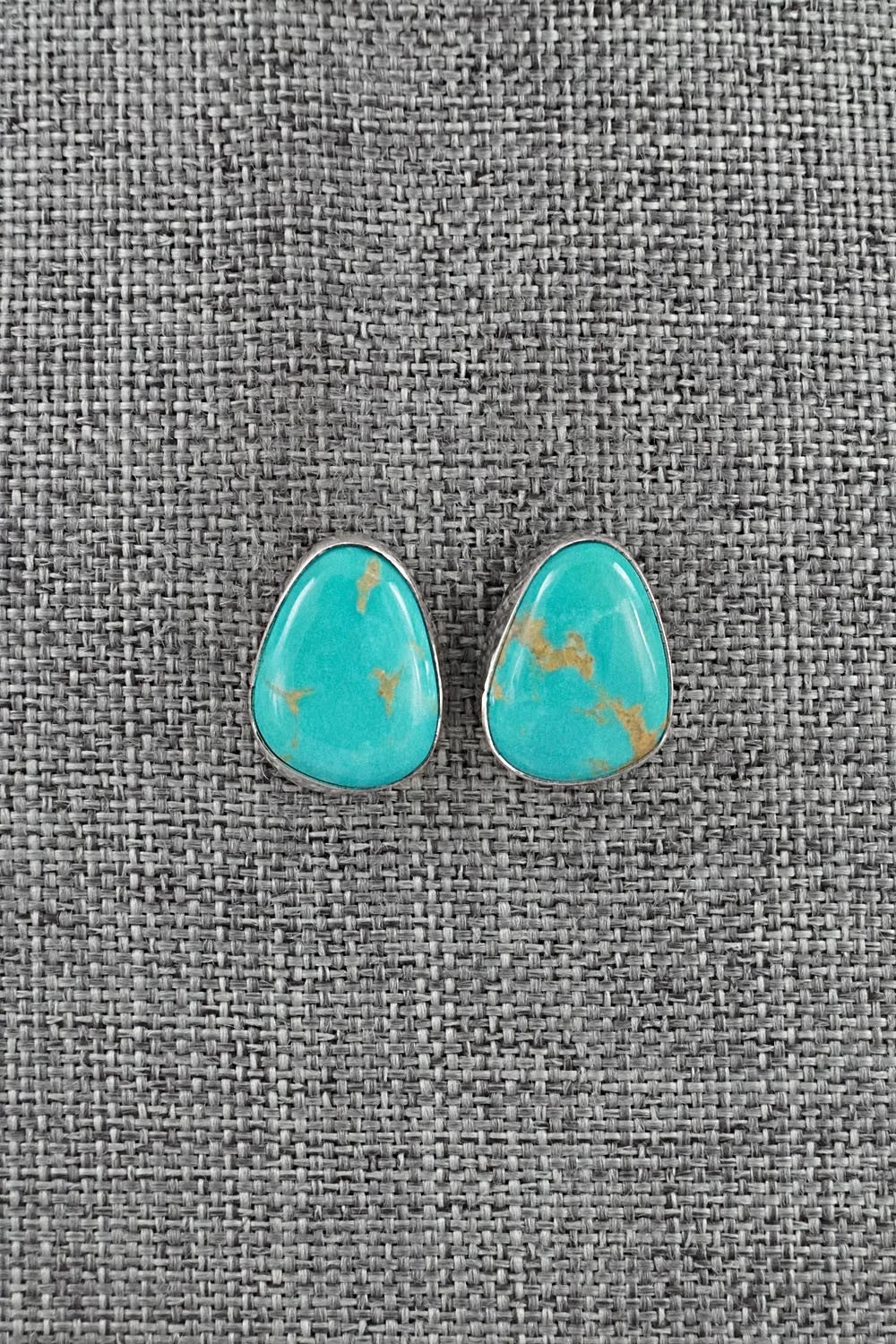 Turquoise & Sterling Silver Earrings - Rosemary Saunders