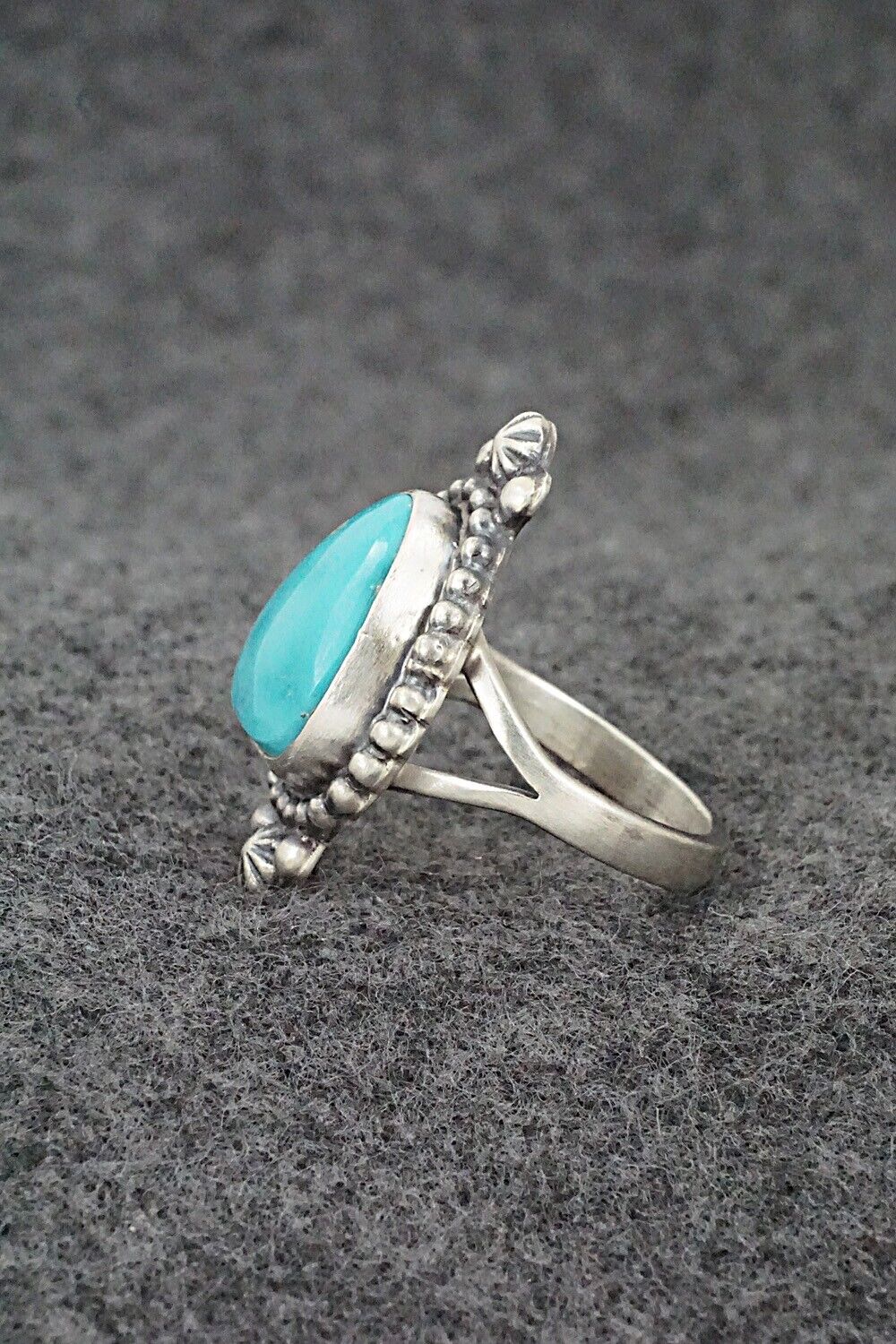 Turquoise & Sterling Silver Ring - Randy Boyd - Size 8.5