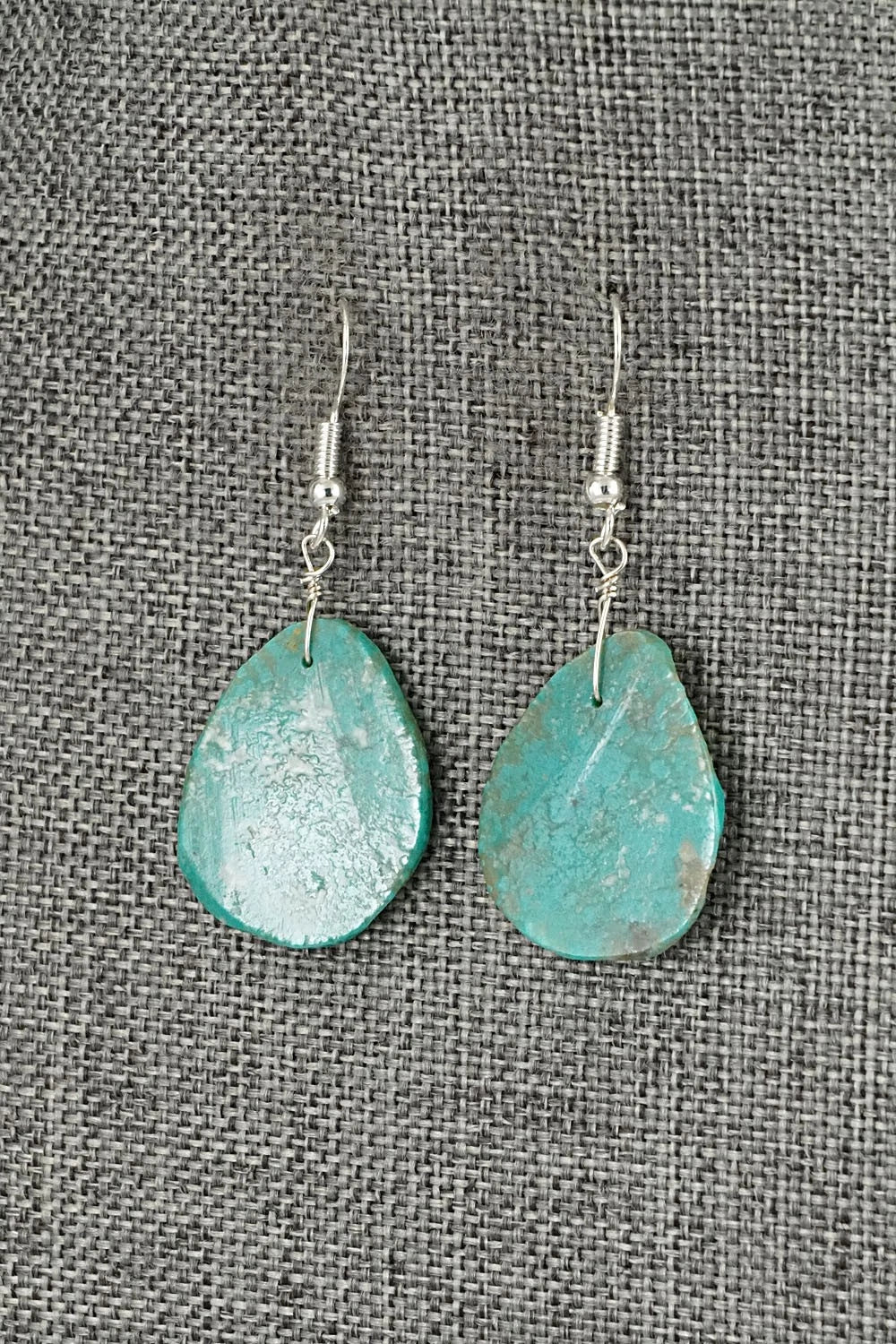 Turquoise & Sterling Silver Earrings - Louise Pete