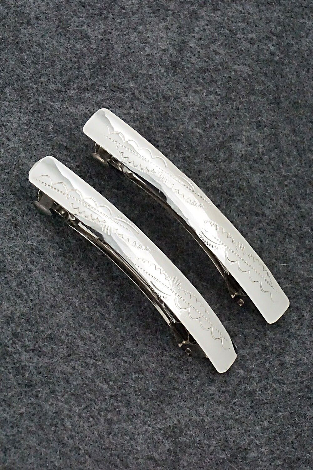 Sterling Silver Hair Barrettes - Randall Dalgai