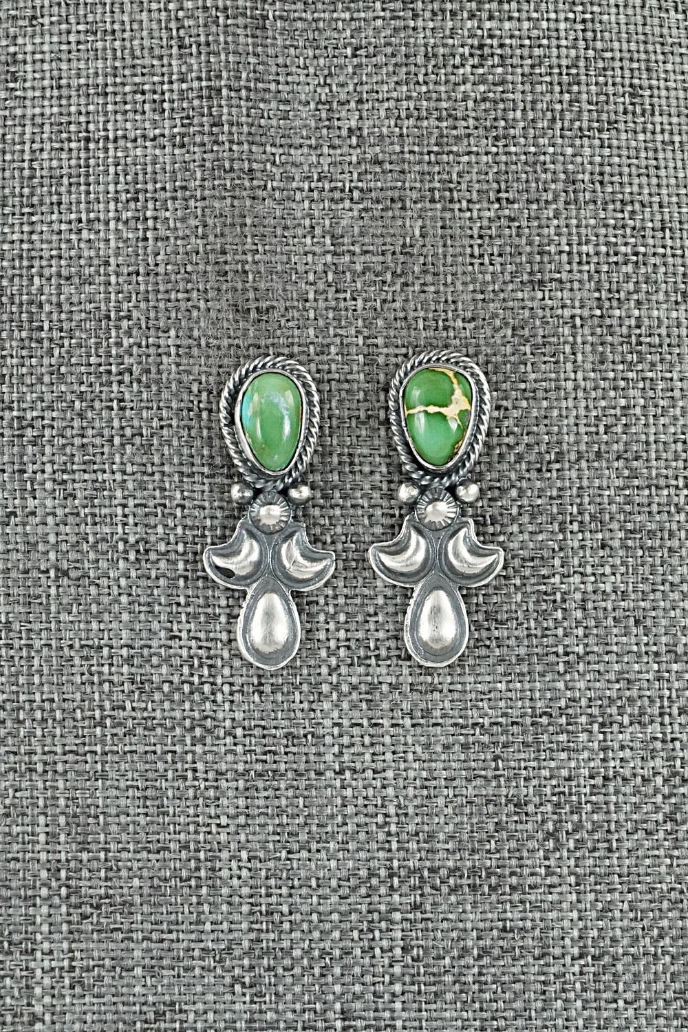 Turquoise & Sterling Silver Squash Blossom Set - Adrienne Gordon