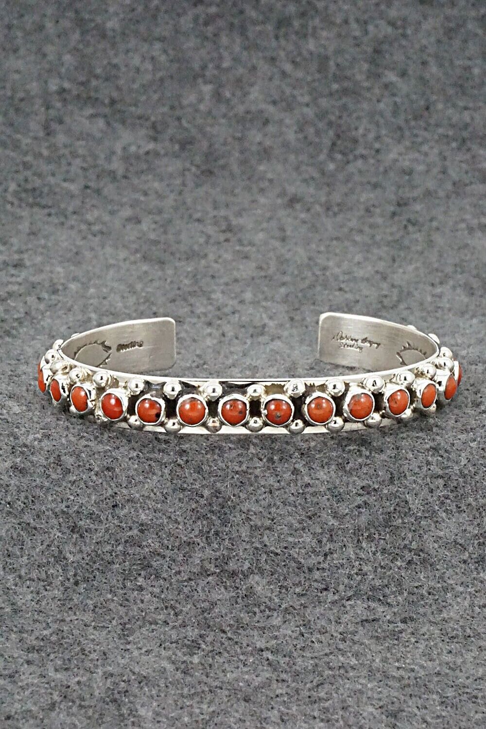 Coral & Sterling Silver Bracelet - Darlene Begay