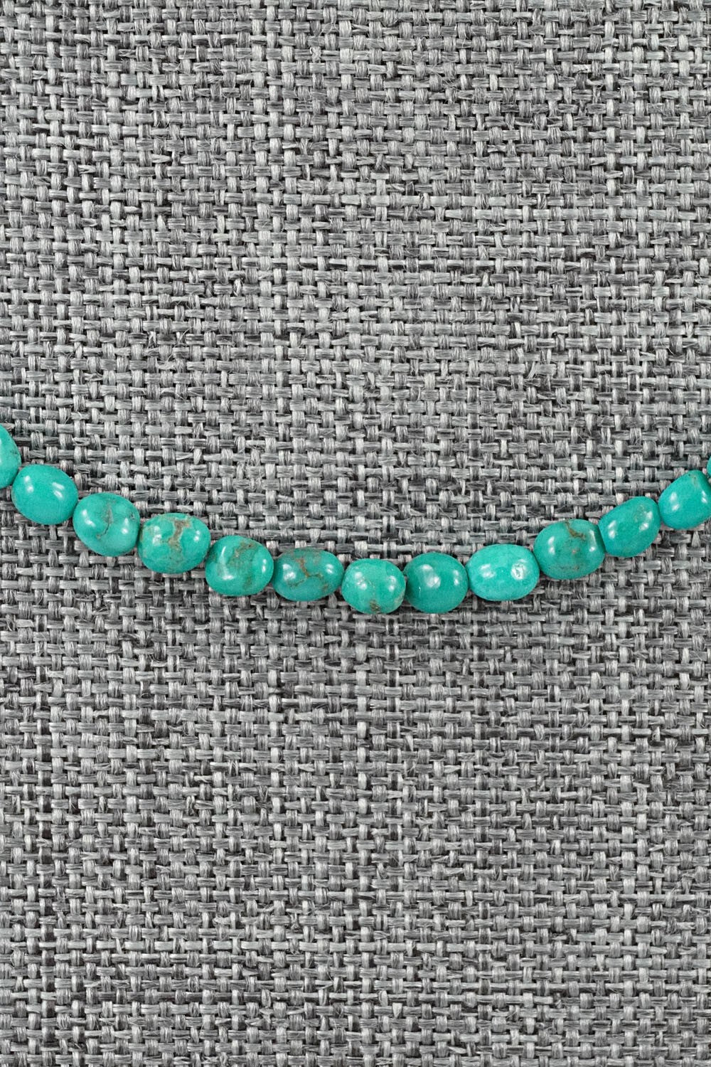 Turquoise & Sterling Silver Necklace 16" - Helen Tsosie