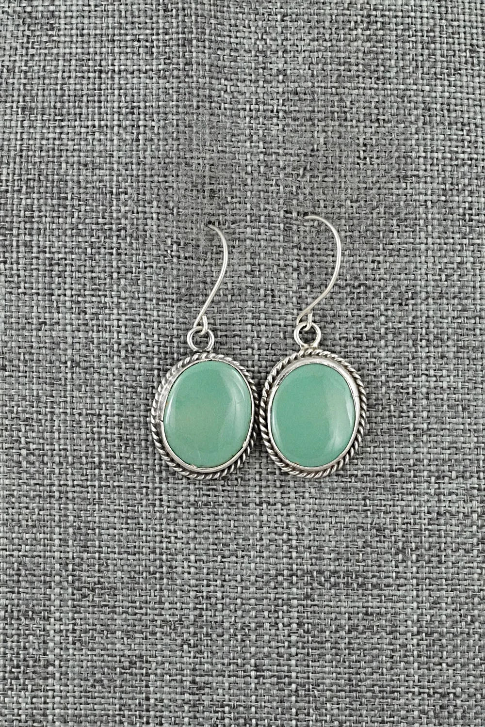 Turquoise & Sterling Silver Earrings - Rosemary Saunders