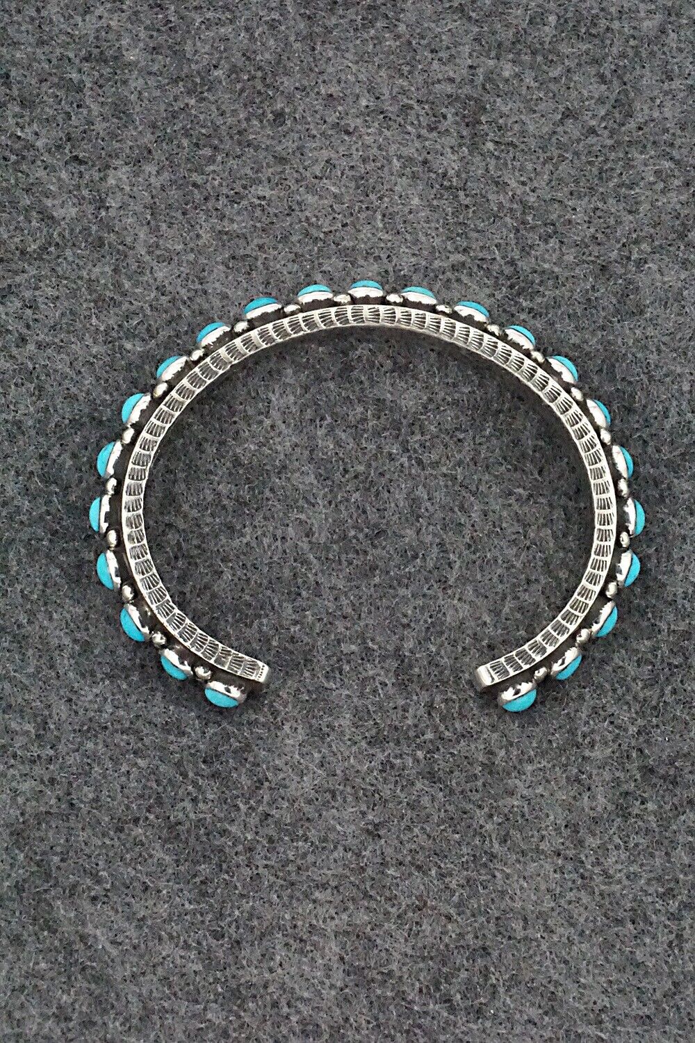 Turquoise & Sterling Silver Bracelet - Ernest Rangel