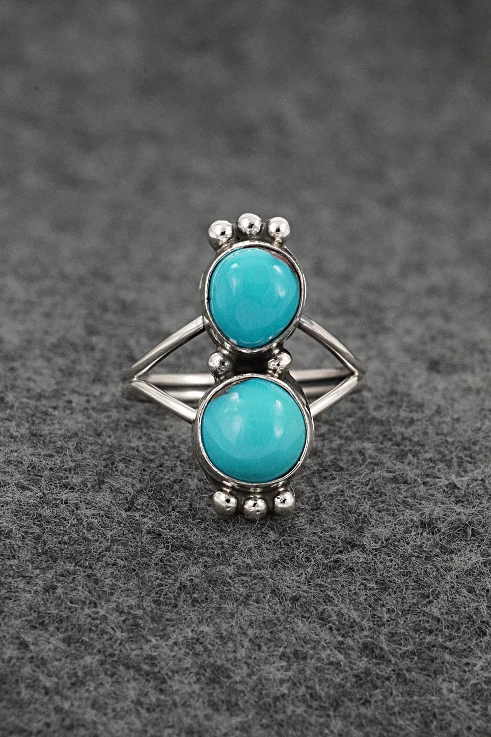 Turquoise & Sterling Silver Ring - Rena Begay - Size 8