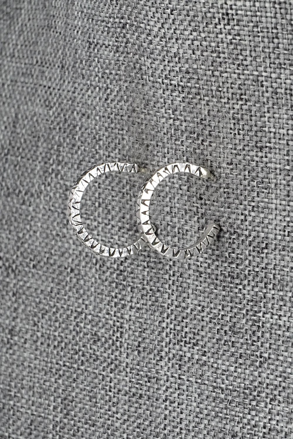 Sterling Silver Hoop Earrings - Elaine Tahe