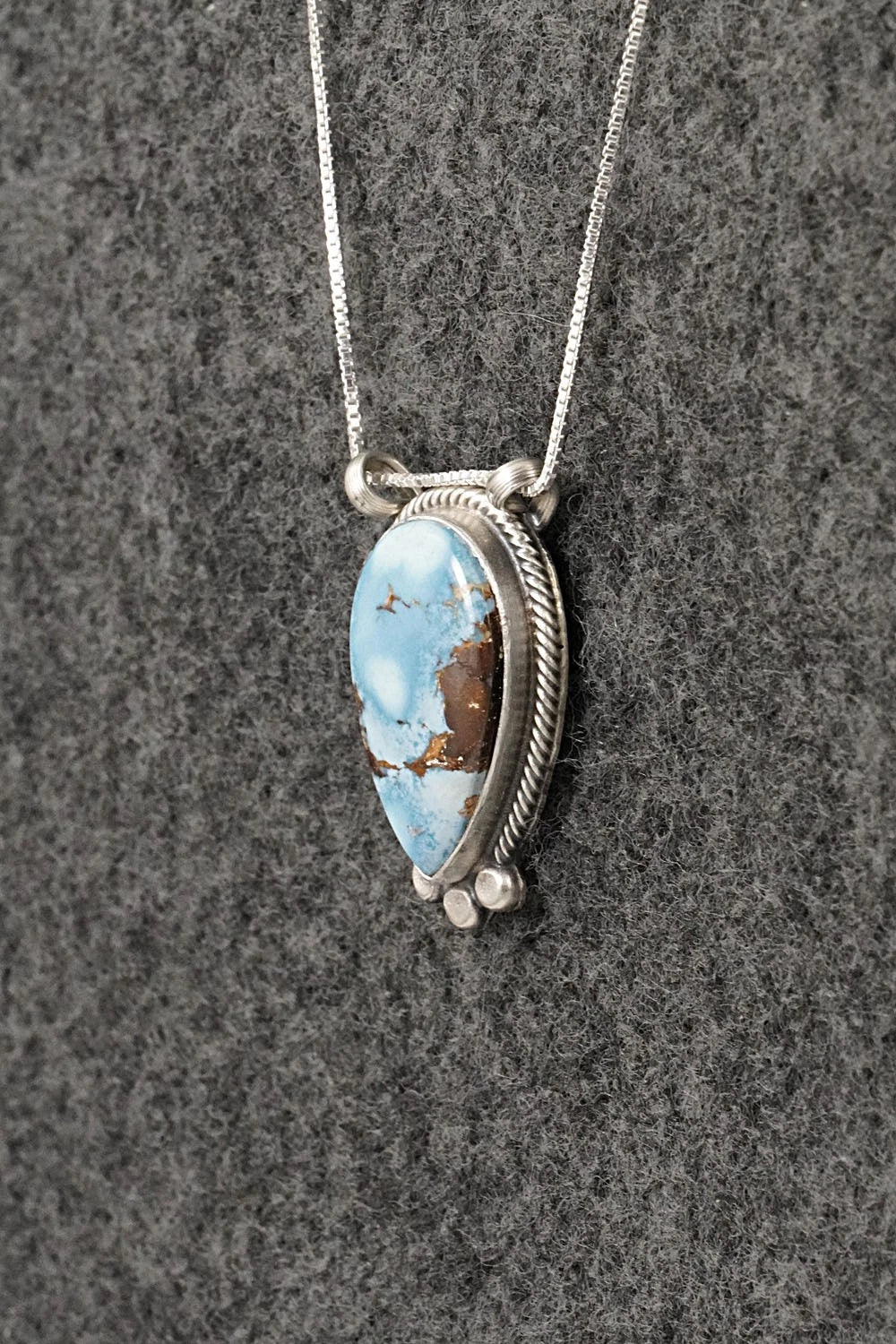 Turquoise & Sterling Silver Necklace - Sharon McCarthy