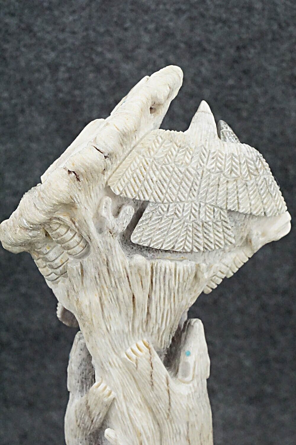 Bears & Eagles Zuni Fetish Carving - Destry Siutza