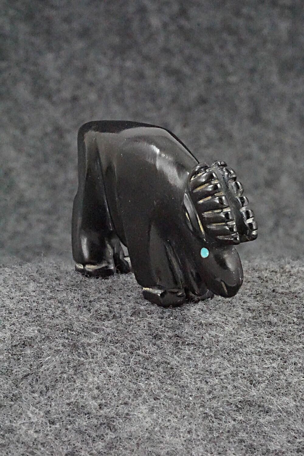 Moose Zuni Fetish Carving - Andres Quandelacy