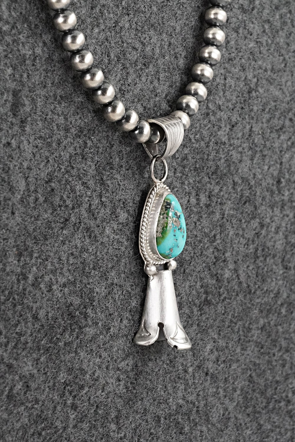 Turquoise & Sterling Silver Necklace - Samuel Yellowhair
