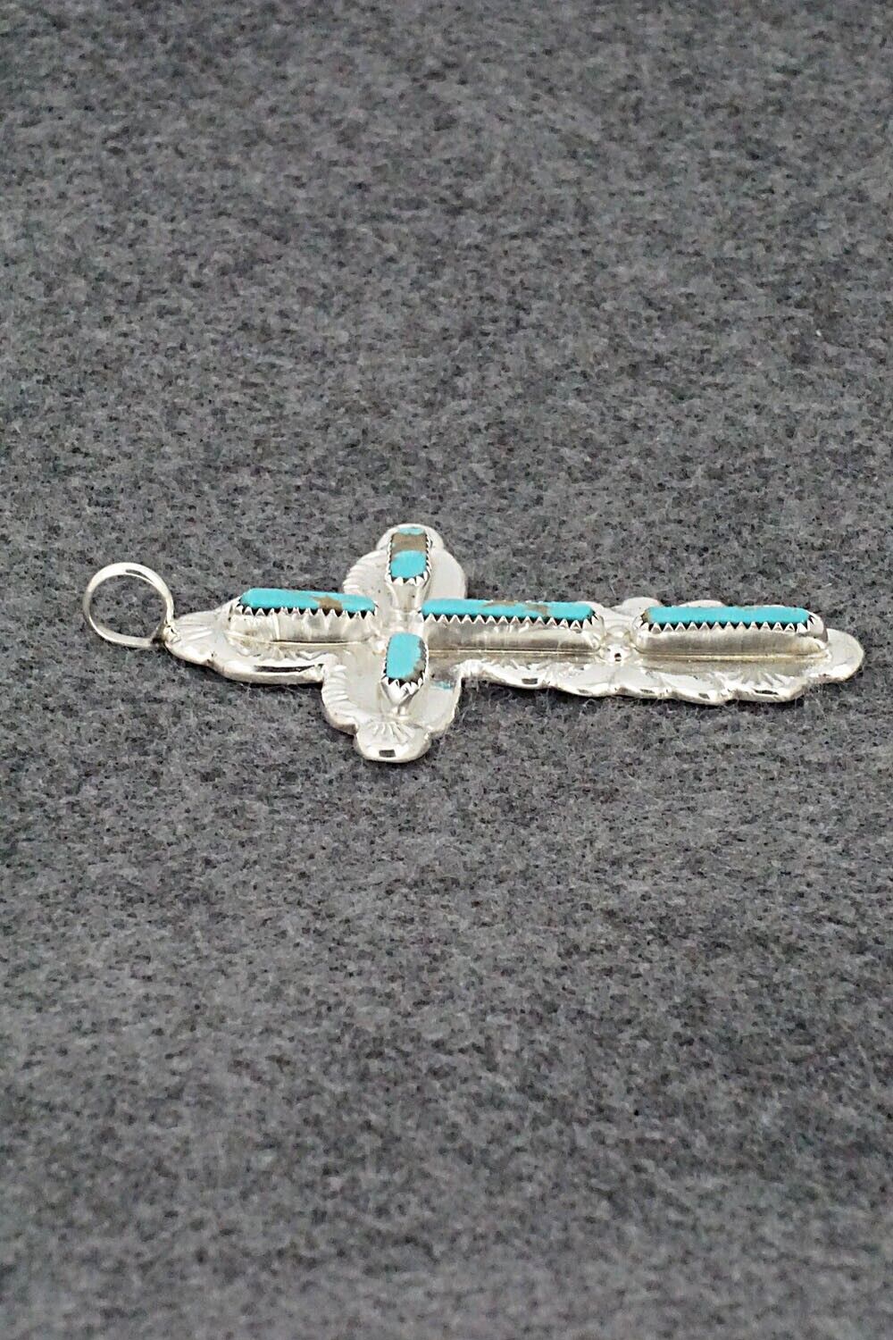 Turquoise & Sterling Silver Pendant - Verona Quam