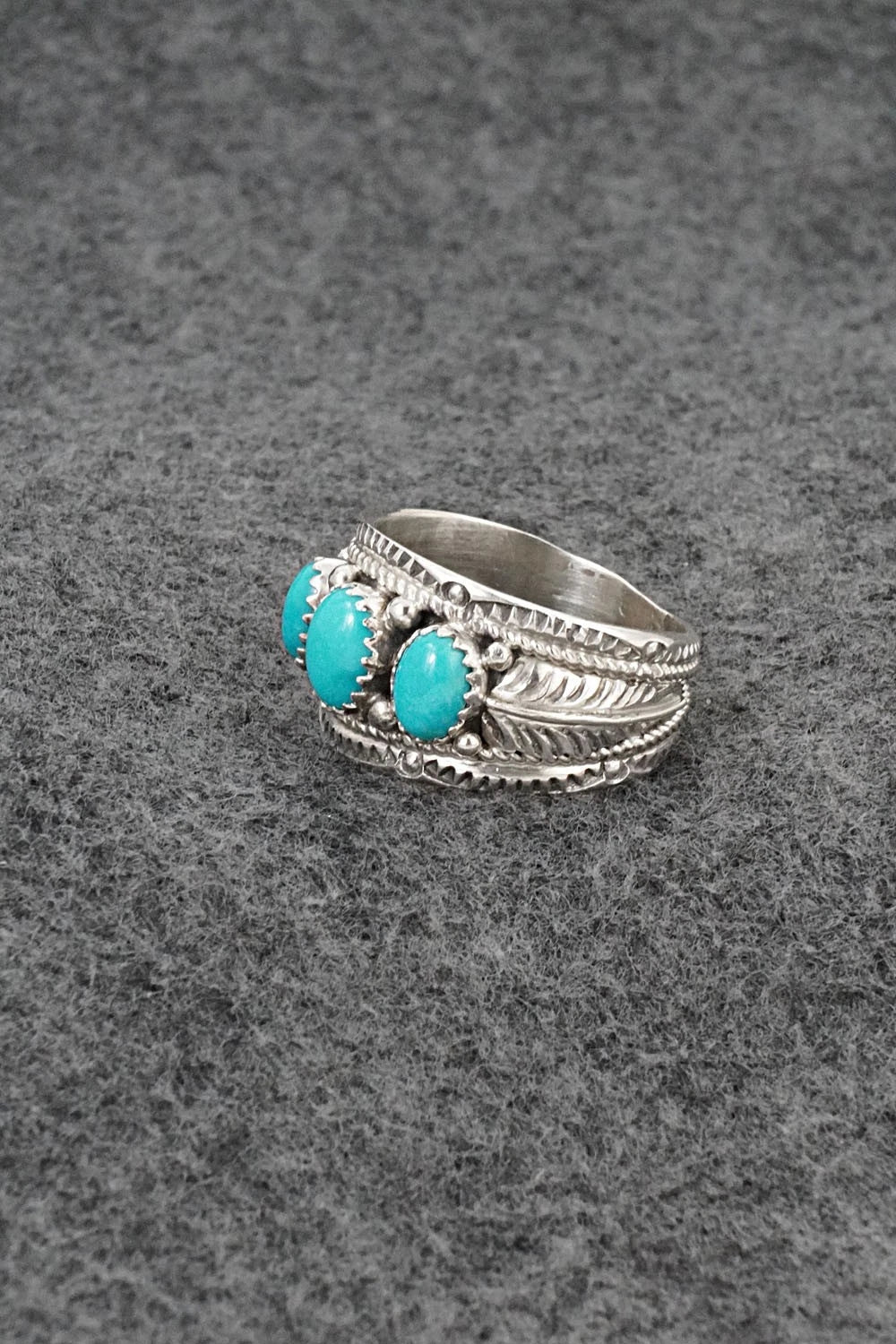 Turquoise & Sterling Silver Ring - Betty Begaye - Size 10