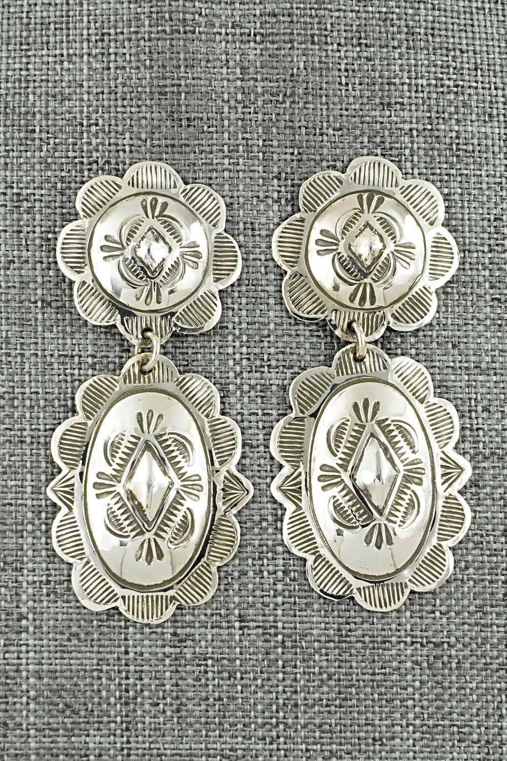 Sterling Silver Earrings - Bertha Begay