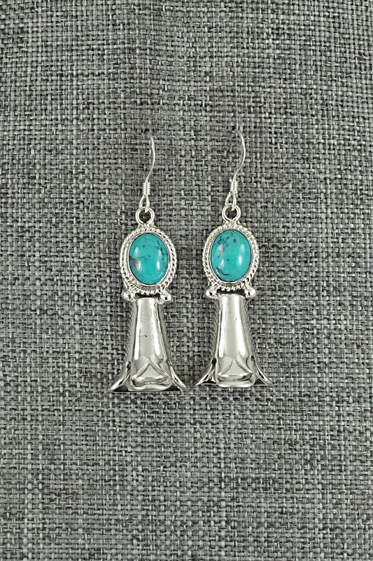 Turquoise & Sterling Silver Earrings - Sharon McCarthy