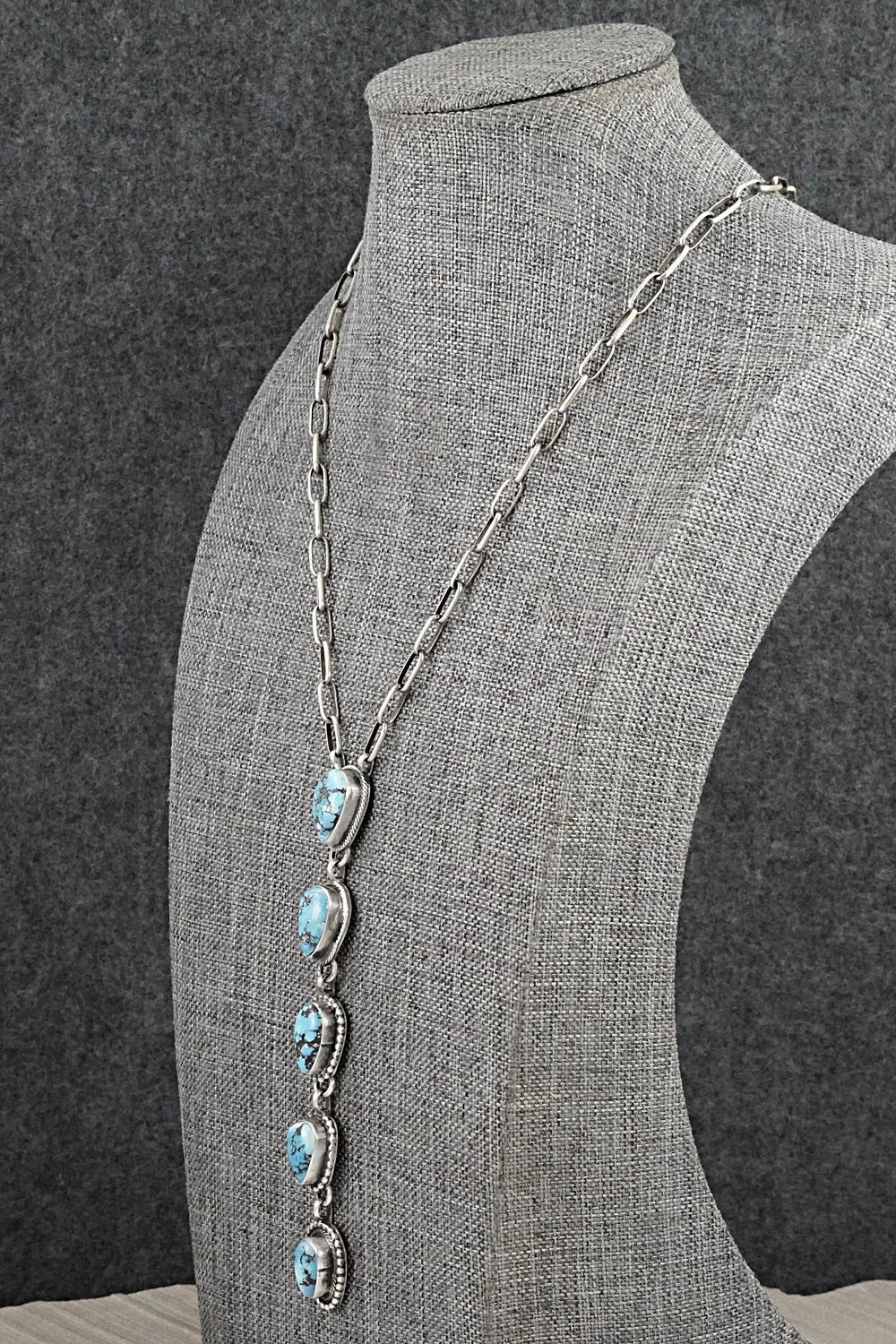 Turquoise & Sterling Silver Necklace - Bobby Johnson