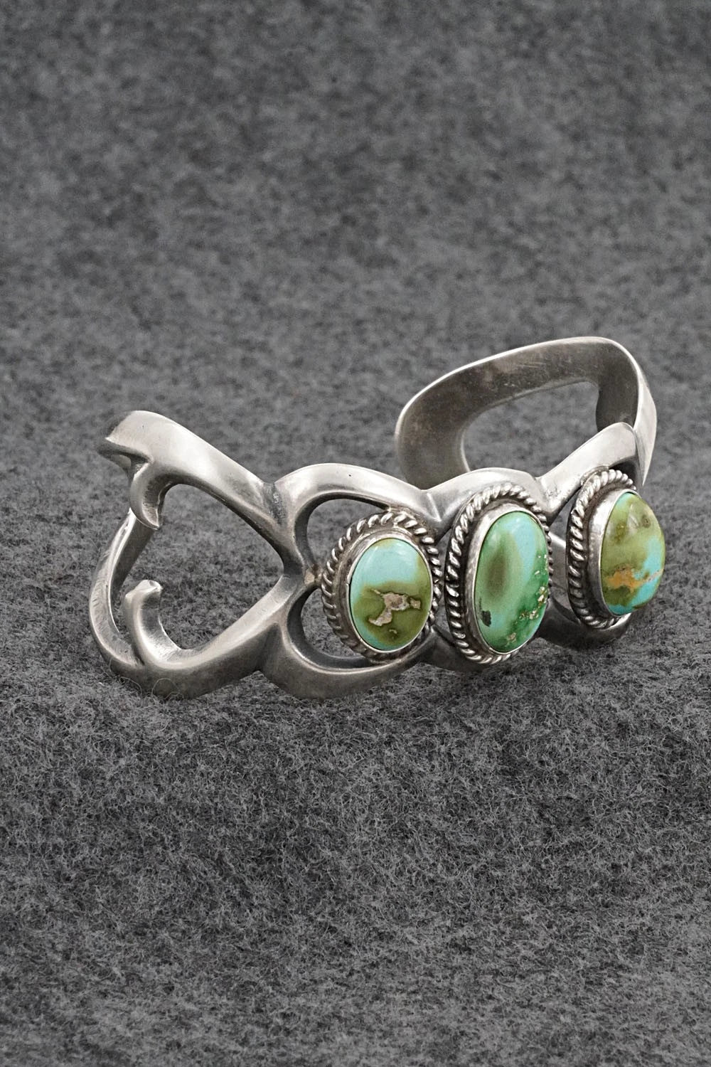 Turquoise & Sterling Silver Bracelet - Eugene Gruber