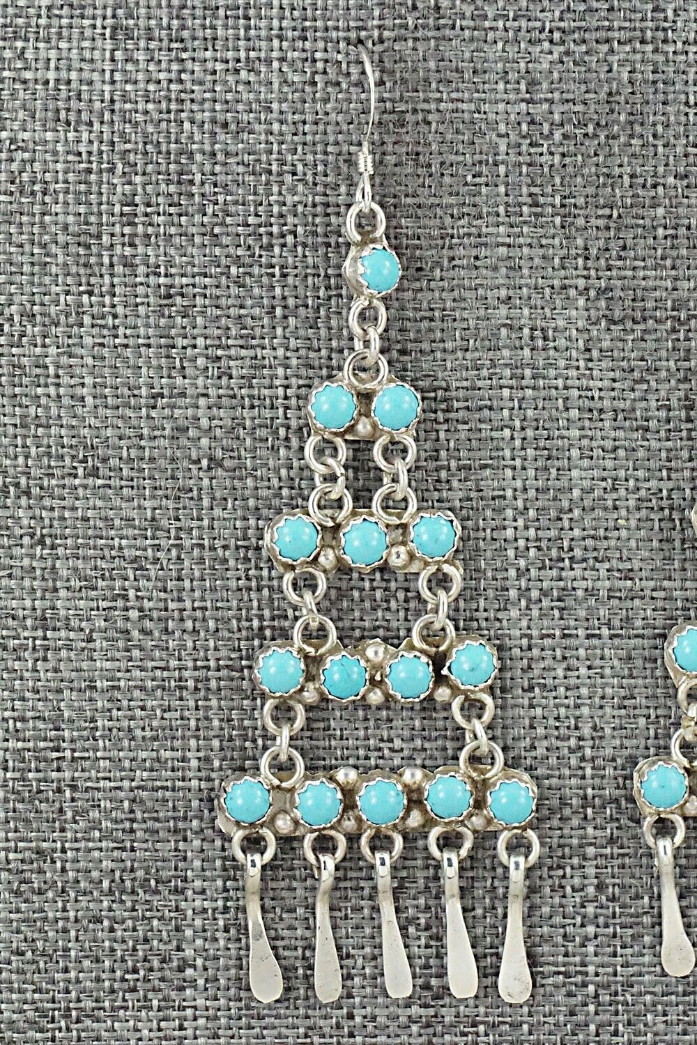Turquoise & Sterling Silver Earrings - Sylvia Chee